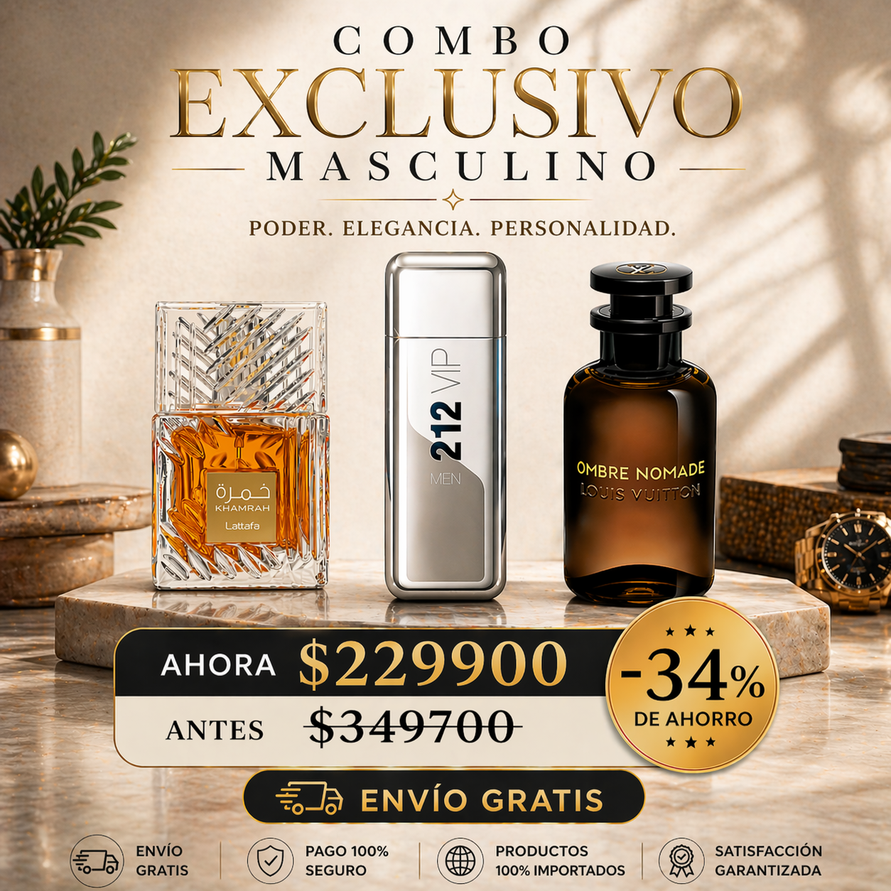 COMBO EXCLUSIVO MASCULINO